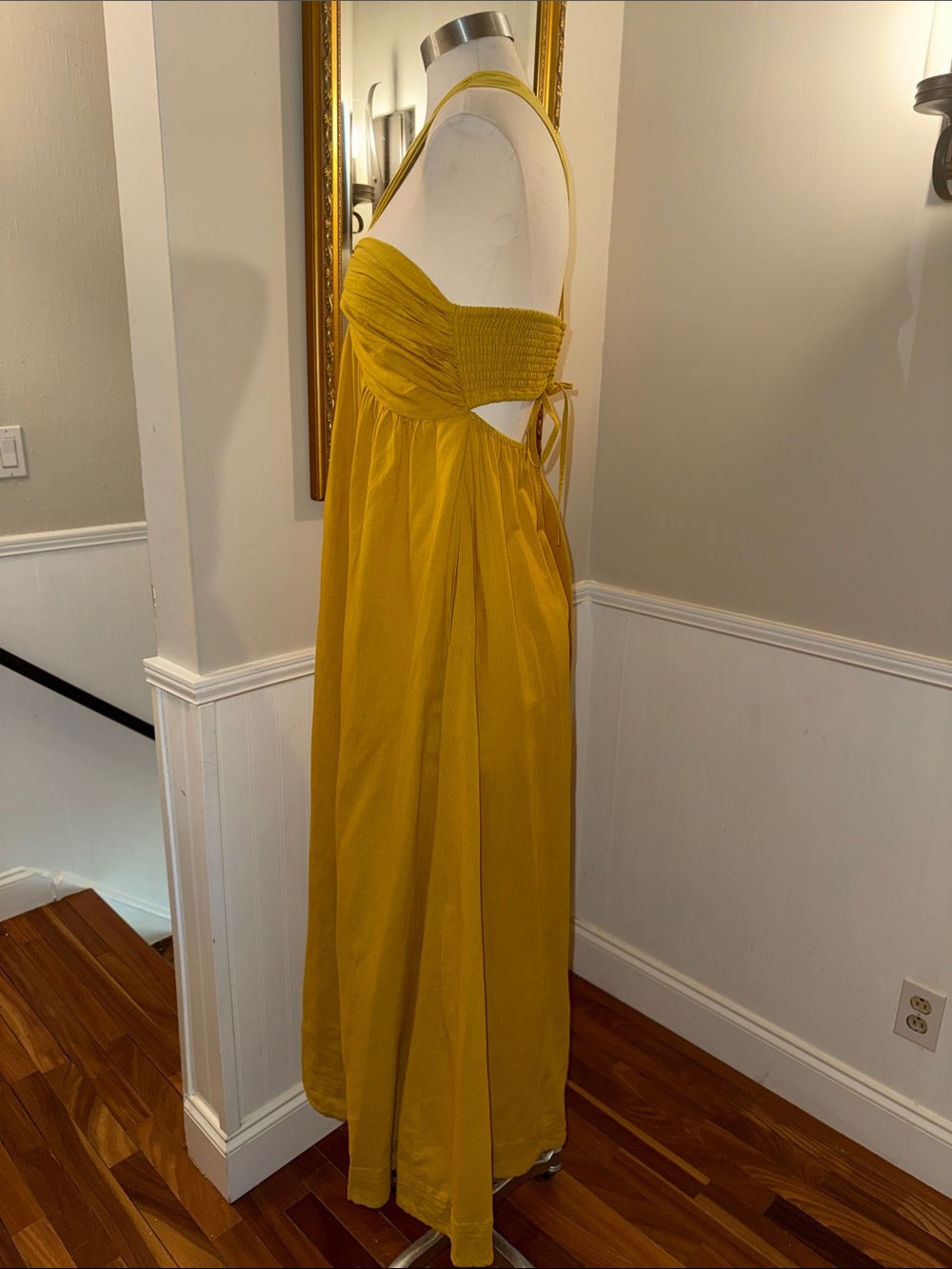 Cleobella Mustard Halter Maxi Dress - Picture 5 of 12